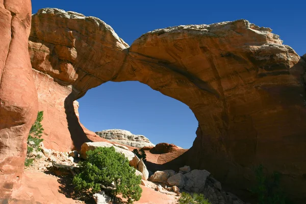 Arco Quebrado Parque Nacional Dos Arcos Utah — Fotografia de Stock