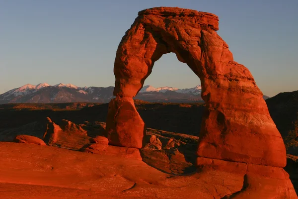 Delicate Boog Arches National Park Utah Rechtenvrije Stockfoto's