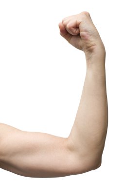 Arm making muscle clipart