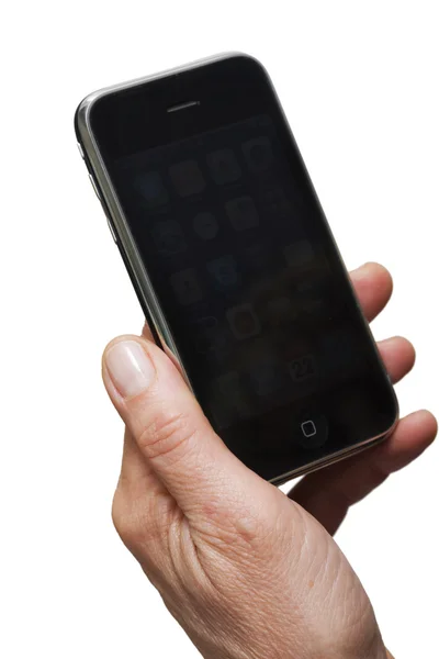 Smartphone in der Hand — Stockfoto