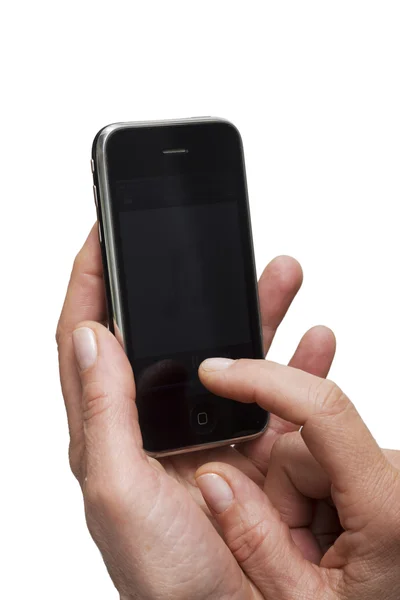 Hand holding phone — Stock Photo, Image