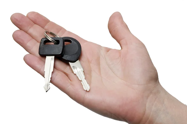 stock image Hand holding keys