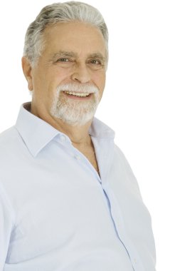 Senior man smiling clipart