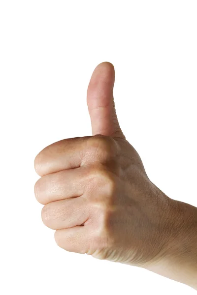 stock image One hand with thumb up
