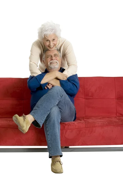 Porträt Eines Glücklichen Seniorenpaares — Stockfoto