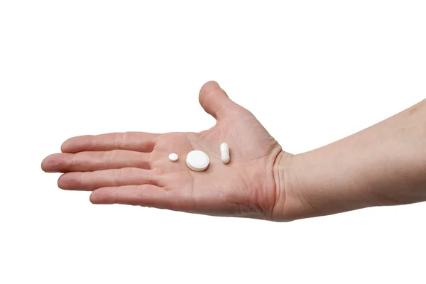 Geneesmiddelen Een Hand — Stockfoto