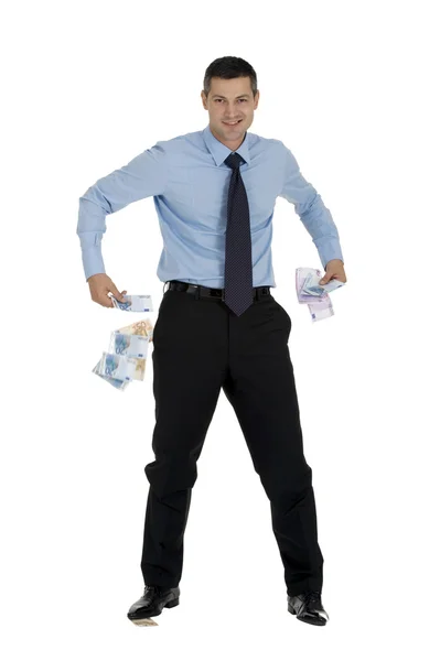 Businessman with money — Stock Photo, Image