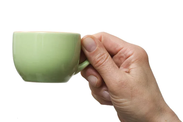Hand holding a cup of coffee — Stock Photo, Image