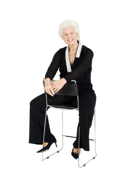 Elegant elderly woman — Stock Photo, Image