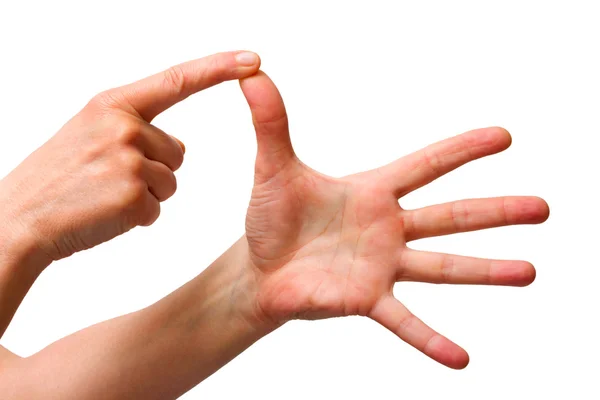 Hands counting — Stock Photo, Image
