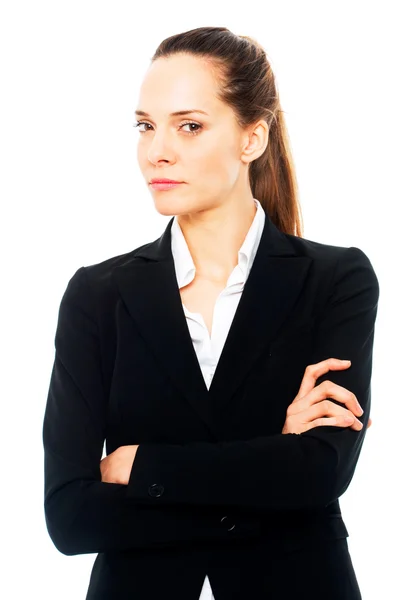Severe businesswoman with arms crossed — Stock Photo, Image