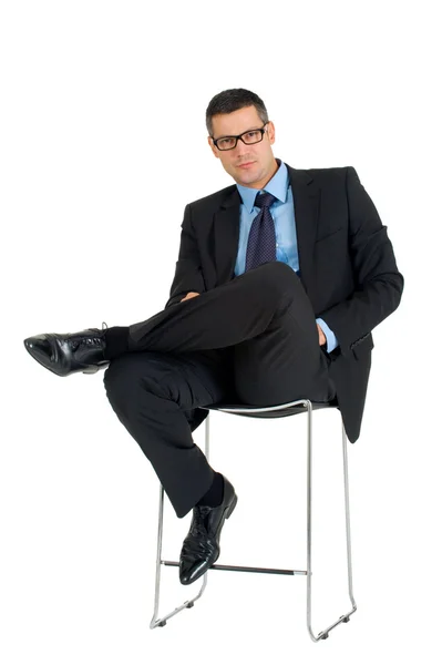 Uomo d'affari con occhiali da vista — Foto Stock