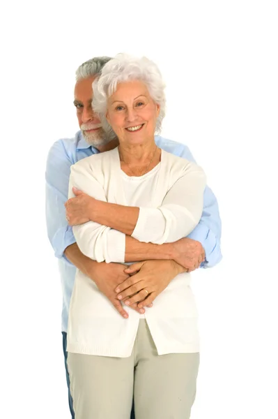 노인 들의 행복 한 커플의 초상화 — 스톡 사진