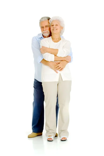 Ritratto di una coppia felice di anziani — Foto Stock