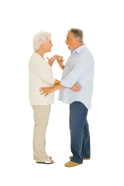 Couple âgé dansant — Photo