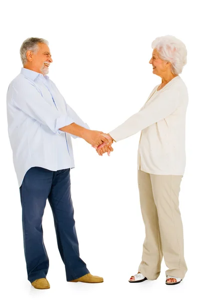 Portret van een gelukkige paar van ouderen — Stockfoto