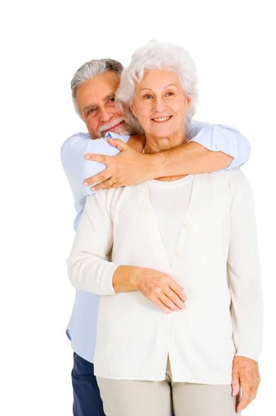 Portrét šťastný pár starších lidí — Stock fotografie