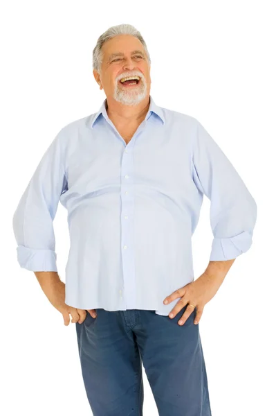 Senior man smiling — Stock Photo, Image