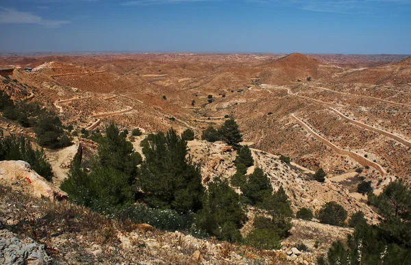 Vista Deserto Tunísia — Fotografia de Stock