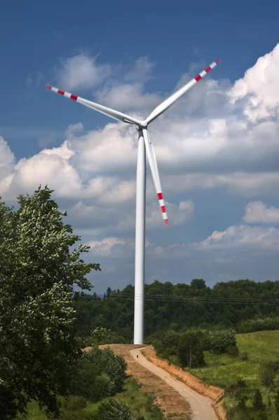 Moinho de vento, Polónia — Fotografia de Stock