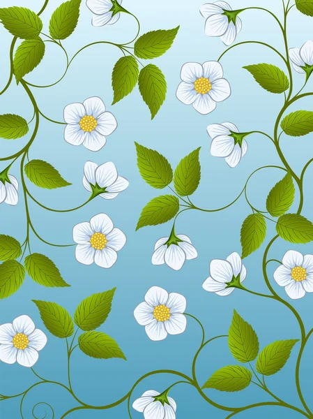 Dekorativen Floralen Hintergrund Vektorillustration — Stockvektor
