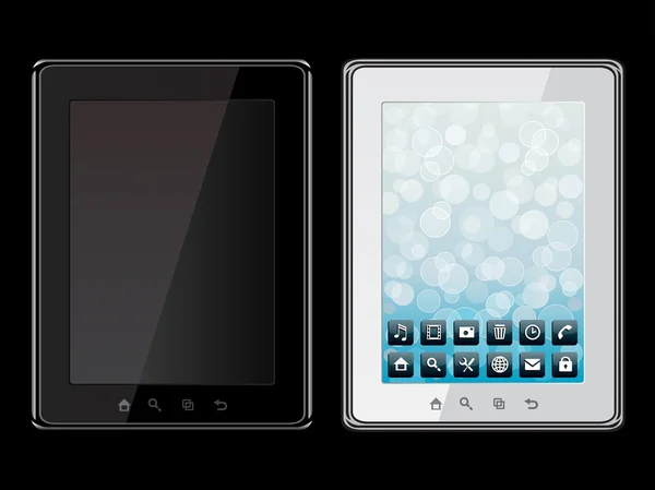 Iconos Tablet Ilustración Vectorial — Vector de stock
