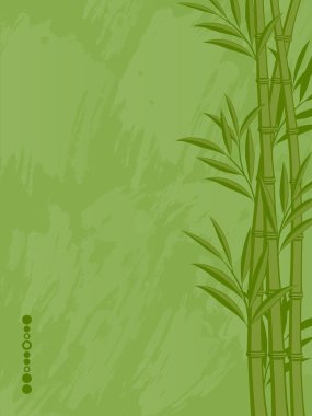 çiçek arka plan ile bir bambu