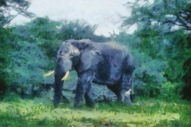 Bush Basher (Elephant) clipart