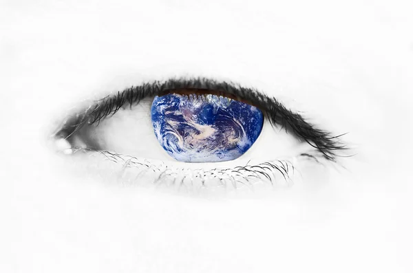 Globalnej wizji (ziemi) — Zdjęcie stockowe