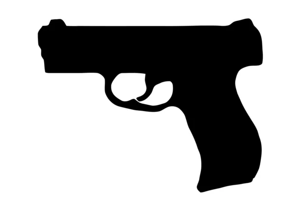 Zbraně silueta collection - střelné zbraně — Stockový vektor