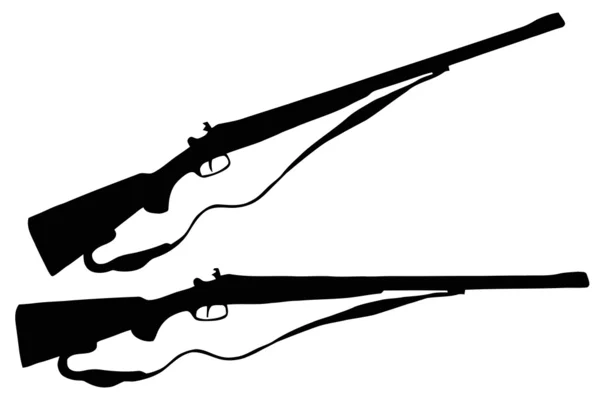 Weapons Silhouette Collection - Огнестрельное оружие — стоковый вектор