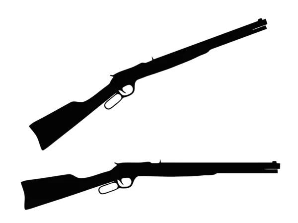 Wapens silhouet collectie - vuurwapens — Stockvector