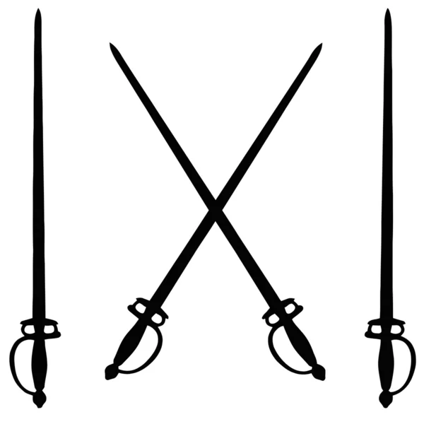 Arme Isolée Épée — Image vectorielle