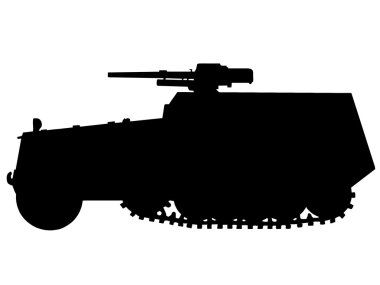 WW2 - Halftrack Armoured Car clipart