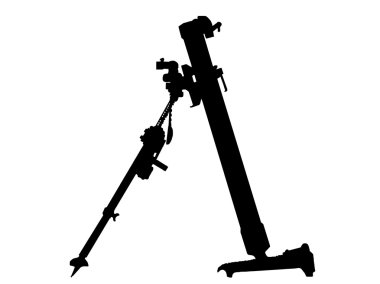 WW2 Series - German 8cm Schwere Granatwerpfer 34 mortar launcher clipart