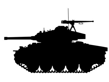 WW2 Series - American M24 Chaffee Tank clipart