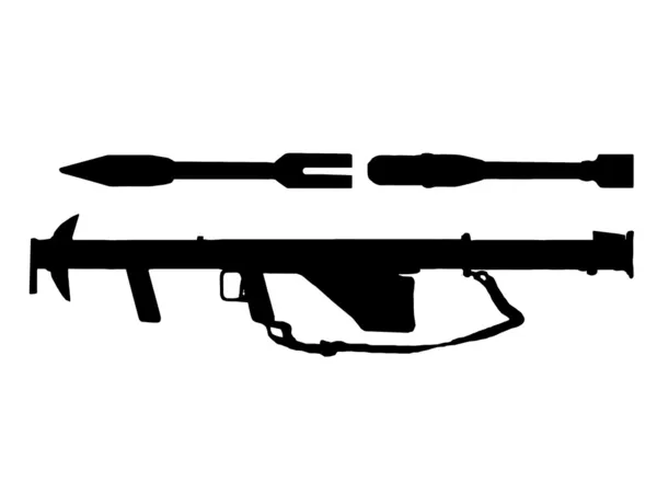 Série Ww2 American Bazooka Infantaria Tanque Arma — Vetor de Stock