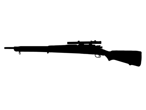 Serie Ww2 Fucile Cecchino Americano Mauser 903 Springfield — Vettoriale Stock