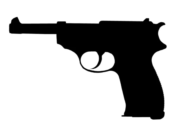 Pistola Walther P38 Alemã Série Ww2 — Vetor de Stock