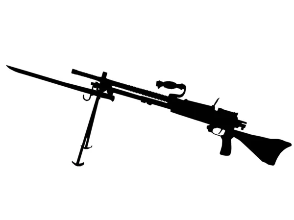 2МВ - пулемёт — стоковый вектор