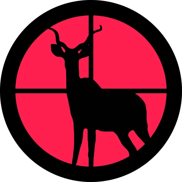 Kudu Koedoe Zsetont Fegyvert Távcső Lehet Szimbolikus Szükség Ból Védelem — Stock Vector