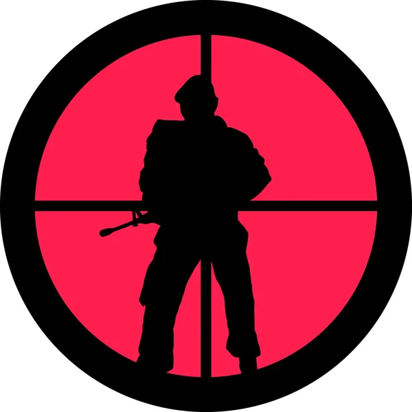 In the Scope Series - Soldier — Stock Vector