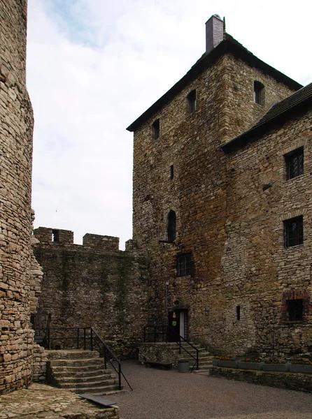 Binnenplaats van het kasteel in bedzin — Stockfoto