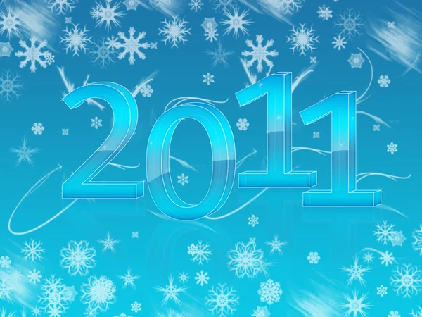 Nový rok tapety pro rok 2011 — Stock fotografie