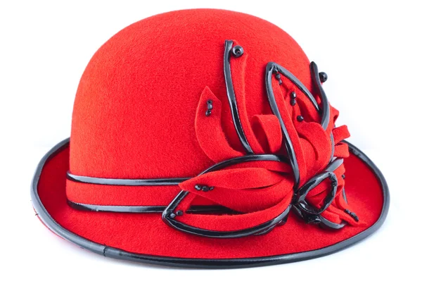 Sombrero rojo para mujer —  Fotos de Stock