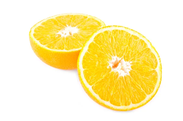 Дві половини помаранчевий — стокове фото