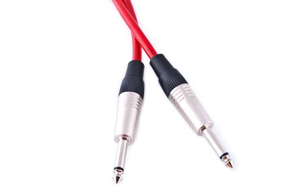 Cable de conexión de guitarra eléctrica — Foto de Stock