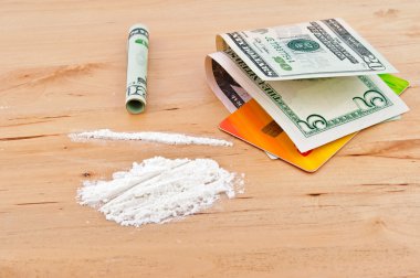 Drugs, money and credit card