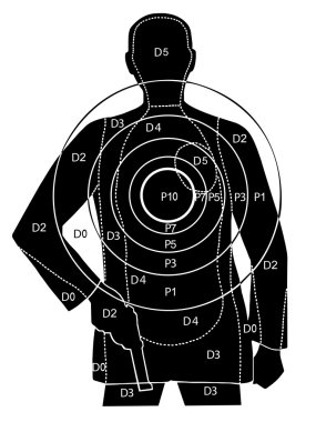 The professional target for shooting clipart