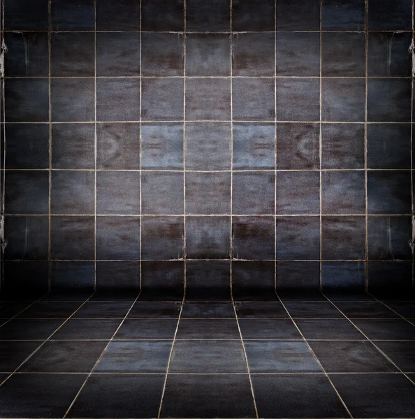 stock image Dark Tiled Room